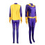 DC Comics Batgirl Barbara Gordon Costume - Purple Bodysuit Cape Batgirl Cosplay