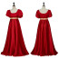 Bridgerton Medieval Regency Costume - Red Dress Medieval Regency Cosplay