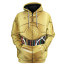 Star Wars C-3PO Costume - Hoodie Sweatpants C-3PO Cosplay