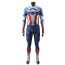 Captain America Brave New World Sam Wilson Costume - Blue Red White Bodysuit Captain America Cosplay
