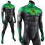 Green Lantern John Stewart Costume - Black Green Muscle Pattern Bodysuit Green Lantern Cosplay