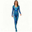 Aquaman and the Lost Kingdom Mera Costume - Blue Fish Scale Pattern Bodysuit Mera Cosplay