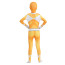 Mighty Morphin Power Rangers Yellow Ranger Costume - Bodysuit Mask Set Yellow Ranger Cosplay