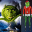 How the Grinch Stole Christmas Santa Grinch Costume - Bodysuit Santa Grinch Cosplay