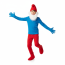 Kids Smurfs Papa Smurf Costume - Blue Red Shirt Pants Hat Set Papa Smurf Cosplay