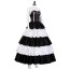 One Piece Perona Costume - Black And White Dress Hat Set Perona Cosplay