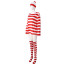 Women and Girls Where's Waldo Costume - Striped Dress Full Set Waldo Cosplay