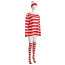 Women and Girls Where's Waldo Costume - Striped Dress Full Set Waldo Cosplay