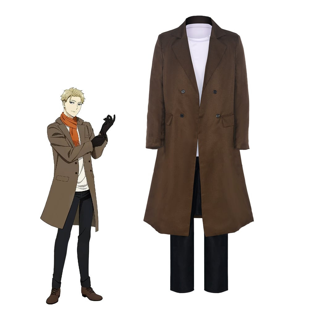 Spy X Family Loid Forger Costume - Brown Coat Shirt Pants Set Loid Forger Cosplay