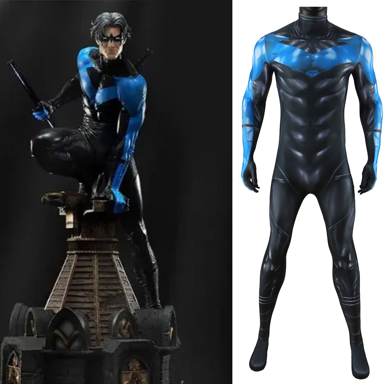 Batman: Hush Nightwing Costume - Bodysuit Nightwing Cosplay