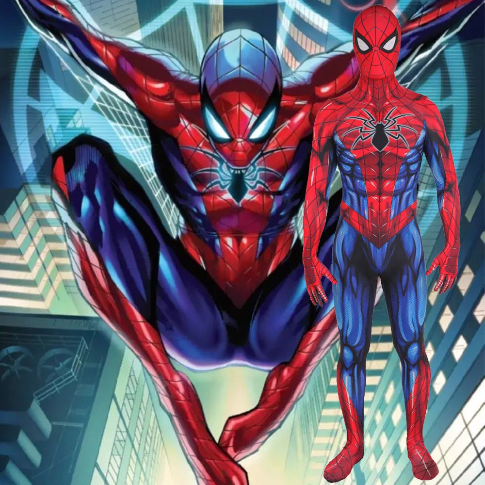 Marvel Comics Spider-Man Unlimited Spider-Armor MK IV Costume - Bodysuit Spider-Armor MK IV Cosplay