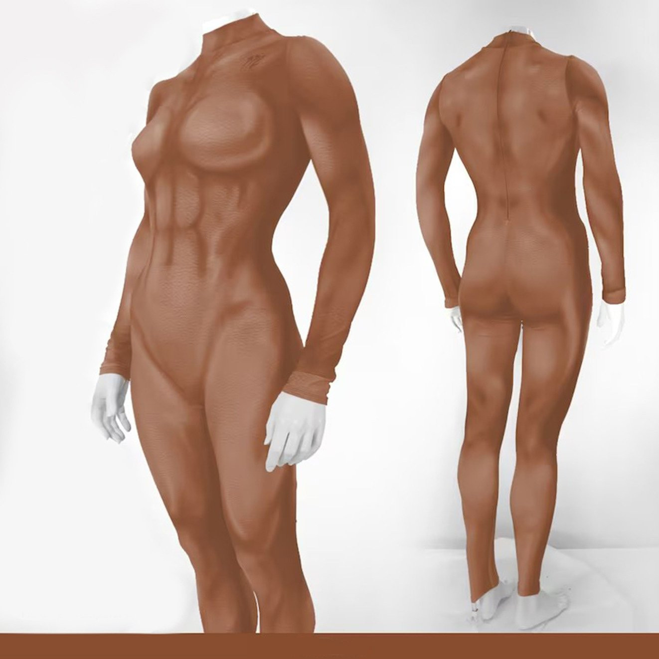 Woman Muscle Suit Costume - Toffee Bodysuit Women's Muscle Suit Cosplay