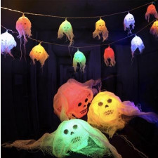 Skull LED Lights Halloween Decoration 2.5M