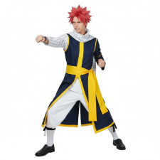 Fairy Tail Natsu Dragneel Costume - Blue Coat Pants Set Natsu Dargneel Cosplay