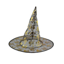 Halloween Prop Witch Mesh Hat Costume