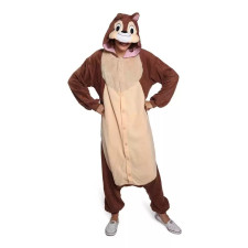 Chip N Dale Rescue Rangers Chip Costume - Onesie Jumpsuit Chip Cosplay