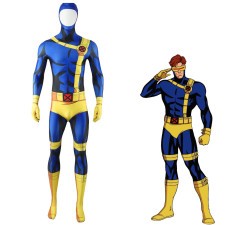 X-Men 97 Cyclops Costume - Comic Style Muscle Bodysuit Cyclops Cosplay