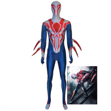 Spider-Man 2099 White Suit Costume - White Bodysuit Mask Spider Man Cosplay