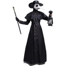 Women Medieval Plague Doctor Costume - Full Set Coat Hat Mask Plague Doctor Cosplay