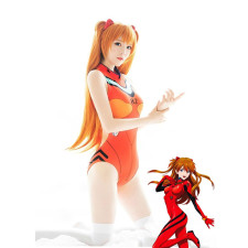 Neon Genesis Evangelion Asuka Langley Soryu Bikini Swimsuit Costume - Pink Swimsuit Asuka Langley Soryu Cosplay