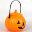 Halloween Plastic Pumpkin Lantern Light Candy Bag