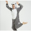 Kids Grey Dog Costume - Onesie Jumpsuit Grey Dog Cosplay