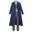 Doctor Who Costume - Checkered Suit Blue Longcoat Set Doctor Who Cosplay