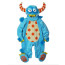 Baby Blue Furry Monster Costume InCharacter - Onesie Jumpsuit Blue Furry Monster Cosplay