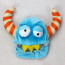 Baby Blue Furry Monster Costume InCharacter - Onesie Jumpsuit Blue Furry Monster Cosplay