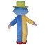 Giant Blue Clown Mascot Costume