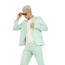 Tokyo Revengers Haitani Rindo Costume - Green Stripe Suit Haitani Rindo Cosplay