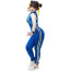 Street Fighter Chun-Li Costume - Blue Bodysuit Chun-Li Cosplay