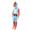 Kids Fortnite Fishstick Costume - Bodysuit Mask Fishstick Cosplay