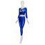 The Fantastic Four Invisible Woman Costume - Retro Comic Style Blue Bodysuit Susan Storm Cosplay