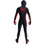 Spider-Man Across the Spider-Verse Miles Morales Suit Costume - Blue Muscle Pattern Bodysuit Mask Spider-Man Cosplay