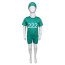 Kids Squid Game 222 Swimsuit Costume - Two Piece Green Swimsuit with Swimming Cap Squid Game Cosplay