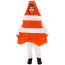 Kids Traffic Cone Costume - Bodysuit Traffic Cone Cosplay
