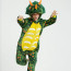 Kids Green Triceratops Costume - Onesie Jumpsuit Green Triceratops Cosplay