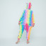 Kids Rainbow Tie Dye Unicorn Costume - Onesie Jumpsuit Rainbow Tie Dye Unicorn Cosplay