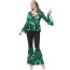 Women's Hippie 70's Costume - Shirt Pants Bandana Set Hippie Cosplay