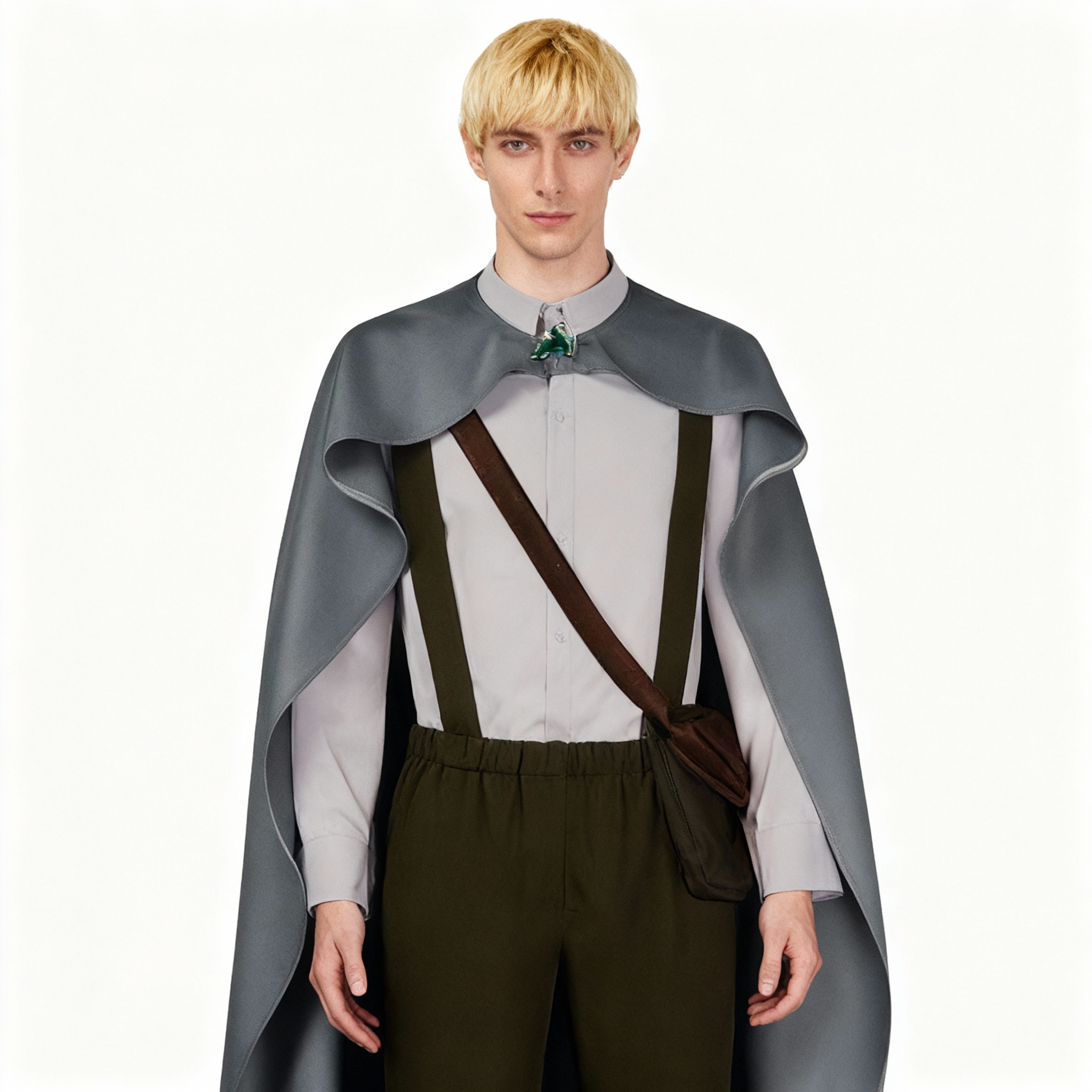 The Lord of the Rings Samwise Gamgee Costume - Cloak Shirt Pants Bag Set Samwise Cosplay
