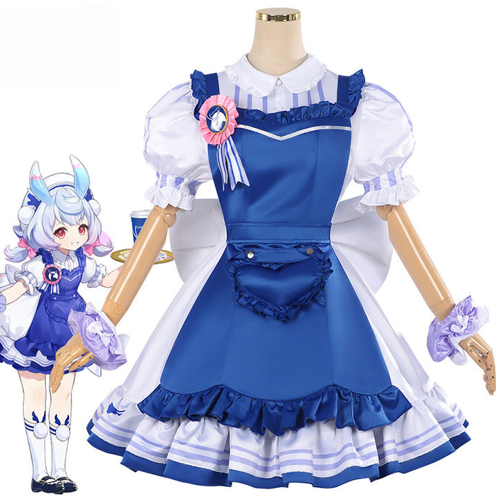 Genshin Impact Sigewinne Costume - Blue White Dress Sigewinne Cosplay