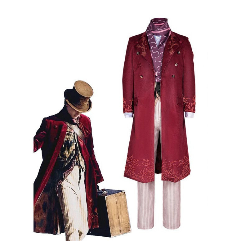 Wonka Willy Wonka Costume - Full Set Willy Wonka 2023 Cosplay