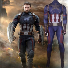 Avengers Infinity War Captain America Costume - Bodysuit Captain America Cosplay