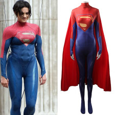The Flash Supergirl Costume - Bodysuit Cape Set Supergirl Cosplay