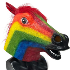 Rainbow Horse Mask Prop - Rainbow Horse Cosplay Costume Mask