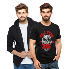 WWE Steve Austin Costume - Black Shirt Stone Cold Red Hell Yeah 3:16 Steve Austin Cosplay