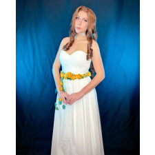 Final Fantasy Aerith Gainsborough Costume - White Gold Dress Aerith Gainsborough Cosplay