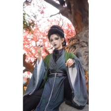Black Myth: Wukong The Fourth Sister Costume - Green Blue Dress Set The Fourth Sister Cosplay