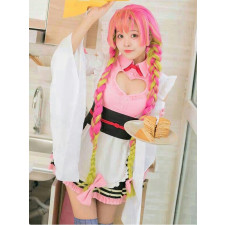 Demon Slayer Kanroji Mitsuri Costume - Pink Maid Kanroji Mitsuri Cosplay